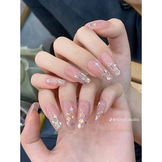 Nailbox - Móng giả thiết kế✨Mẫu bling bling nhũ kim tuyến siêu dễ thương✨🌷
