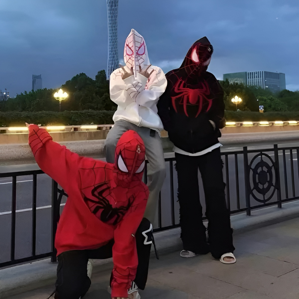 Áo Hoodie Nhện Nam Nữ Bản Thêu -  Áo Nỉ Nam Nữ Chẩt Liệu Dày Dặn 2 Lớp  06
