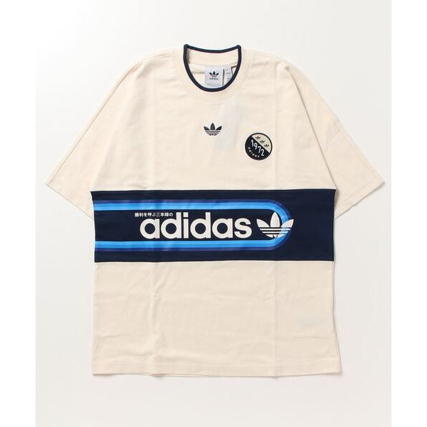 Chính Hãng Áo thun Adidas BLOKEPOP Beige v Xanh v Đỏ