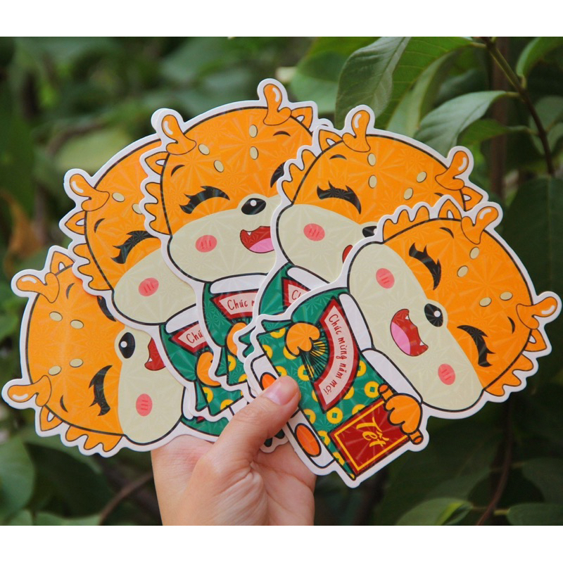 Combo 10 bao lì xì chi bi hoạt hình siêu cute dễ thương TẾT 2024