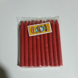 vỉ nến đèn cầy đỏ 10 cây