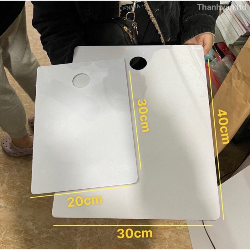 KHAY PHA MÀU - PALLET NHIỀU PHÂN LOẠI BẰNG NHỰA TRẮNG ĐA KÍCH THƯỚC