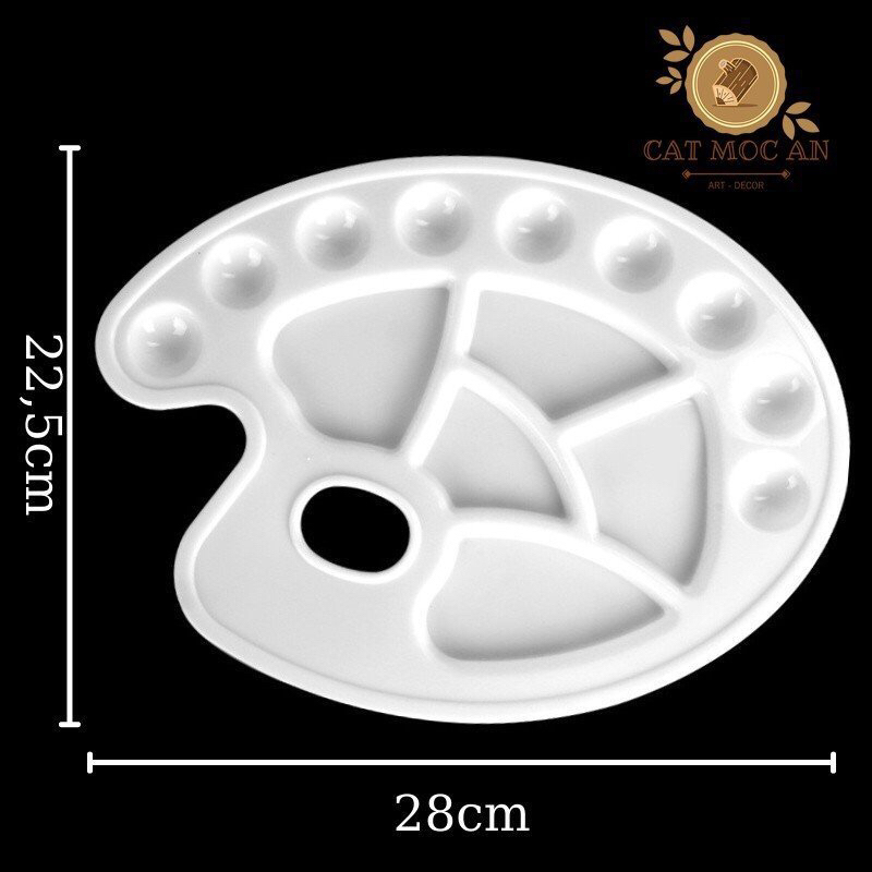 KHAY PHA MÀU - PALLET NHIỀU PHÂN LOẠI BẰNG NHỰA TRẮNG ĐA KÍCH THƯỚC