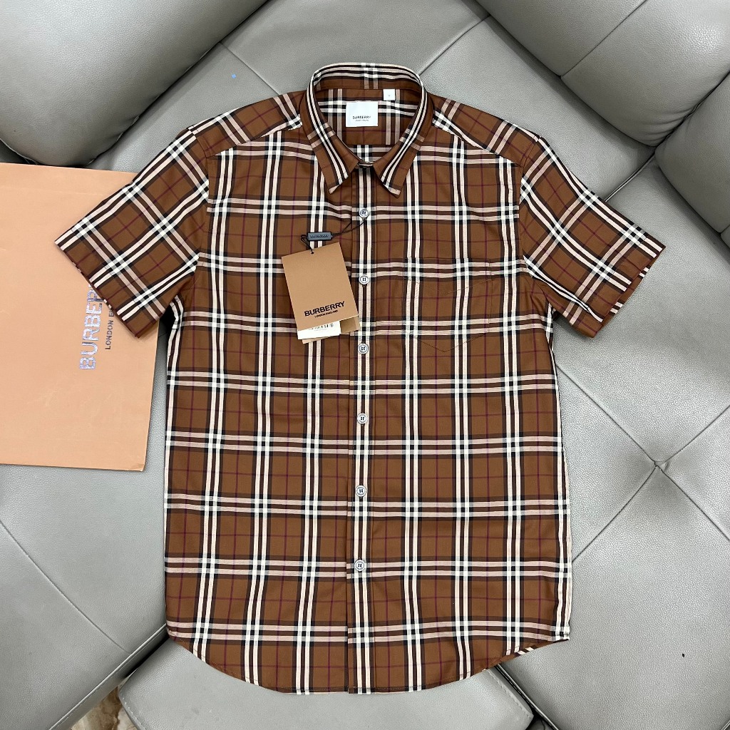 Sơ mi kẻ nam Burbery bản Like Au 1:1 cao cấp nhất