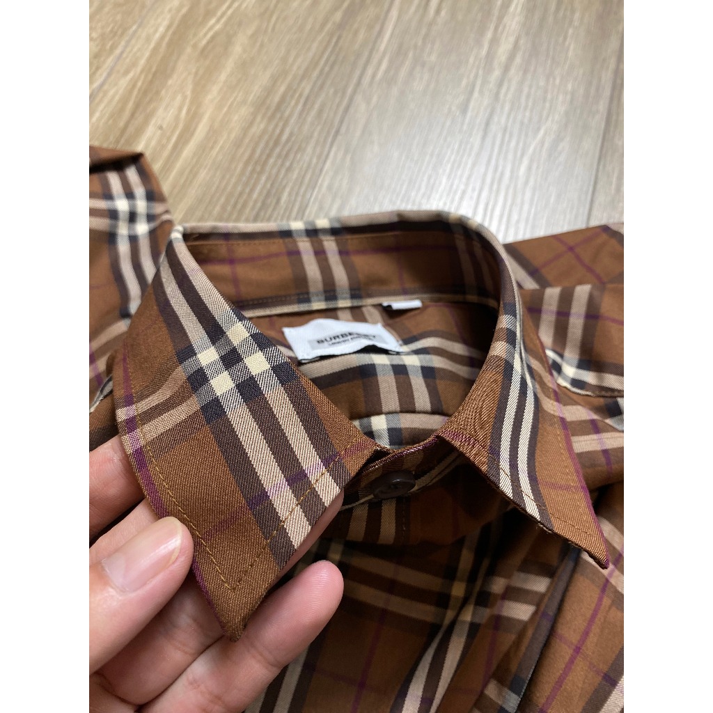 Sơ mi kẻ nam Burbery bản Like Au 1:1 cao cấp nhất