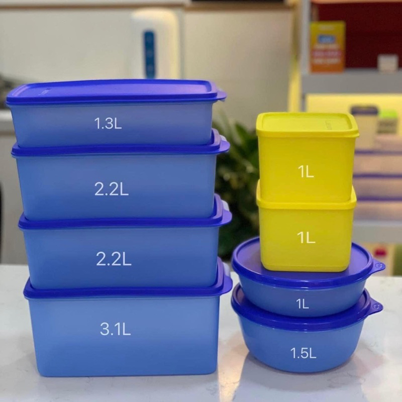 Set 8 hộp trữ mát Tupperware Modern Fridgeh