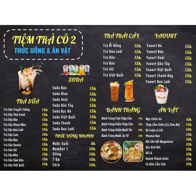 Menu Fomex Theo Yêu Cầu