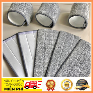 Miếng bông lau nhà tự vắt các loại 33cm-35cm-38cm-42cm-45cm-50cm nùi loại 1 dày mịn bám dính và thấm hút cực tốt