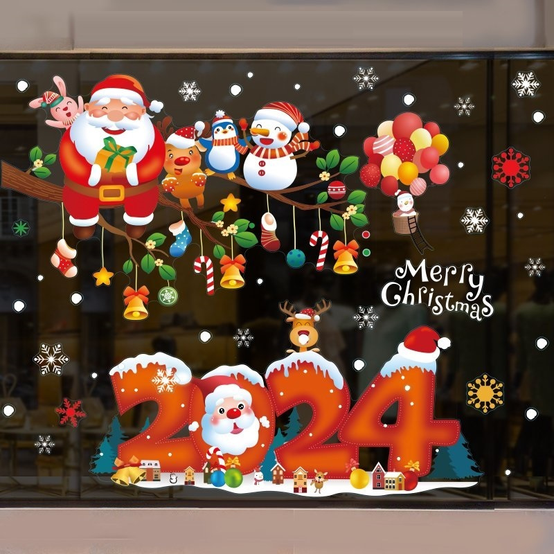 [NOEL MẪU MỚI 2024] Decal dán tường Noel - trang trí giáng sinh
