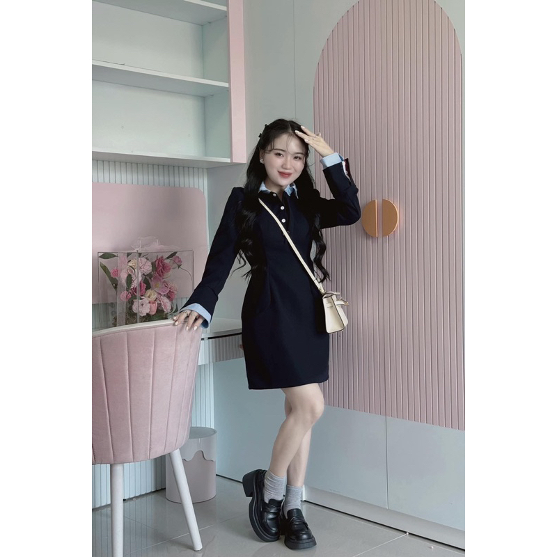 ĐẦM MIX SOMI TAY KIỂU