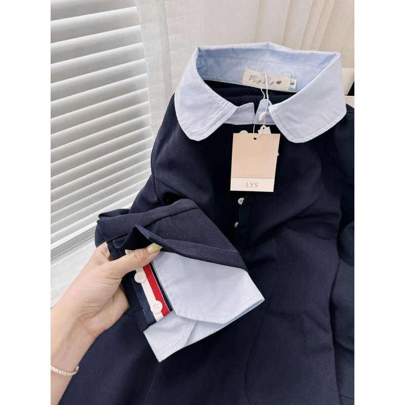 ĐẦM MIX SOMI TAY KIỂU