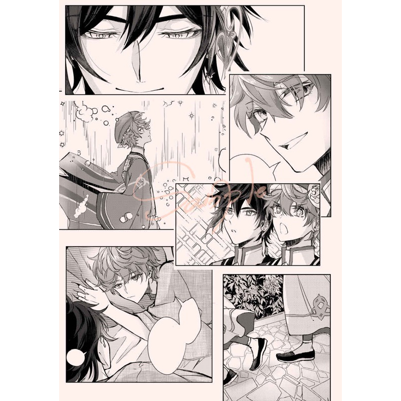 Doujinshi Zhongli x Childe