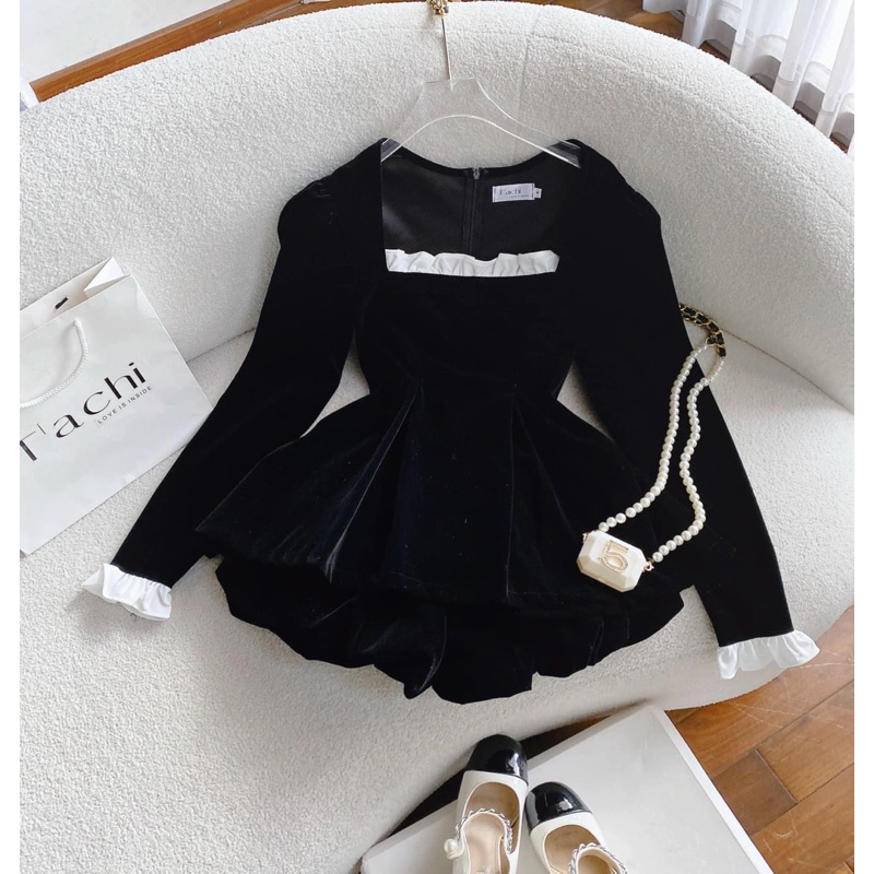 SET NHUNG VIỀN BÈO MIX QUẦN BÍ