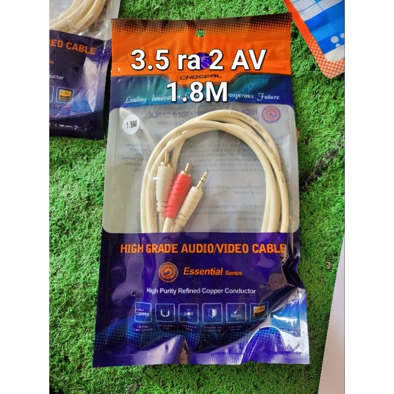 Dây tín hiệu , dây cáp âm thanh CHOSEAL 3.5 ra 2 AV các loại