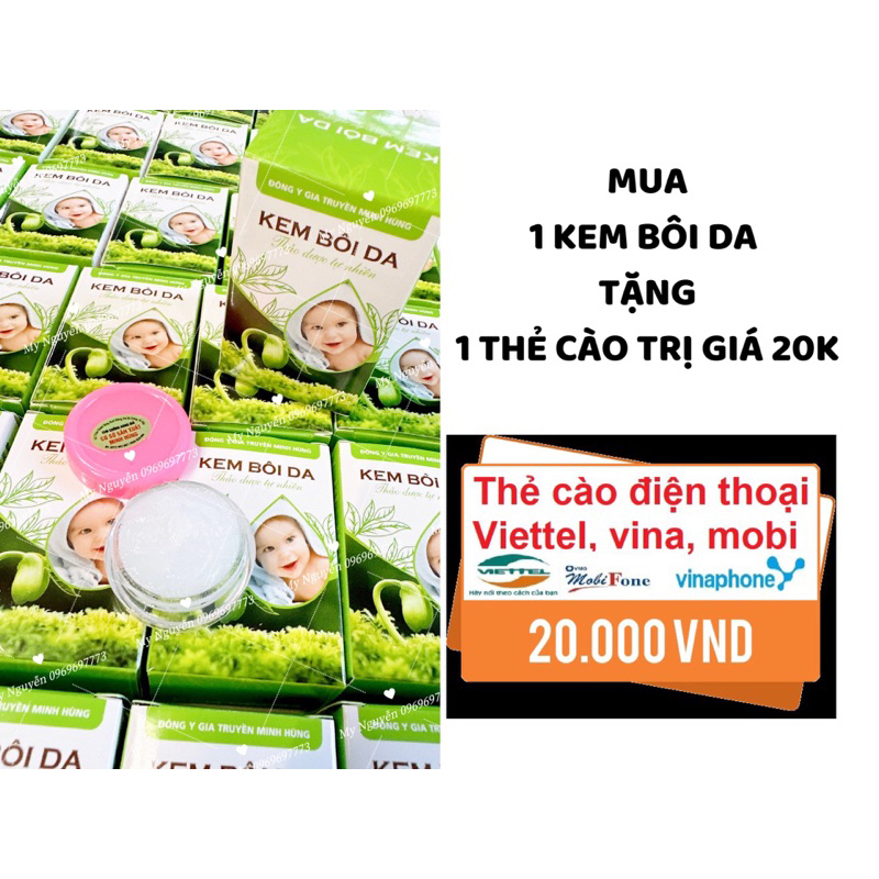 KEM BÔI DA MINH HÙNG CHÍNH HÃNG 100%