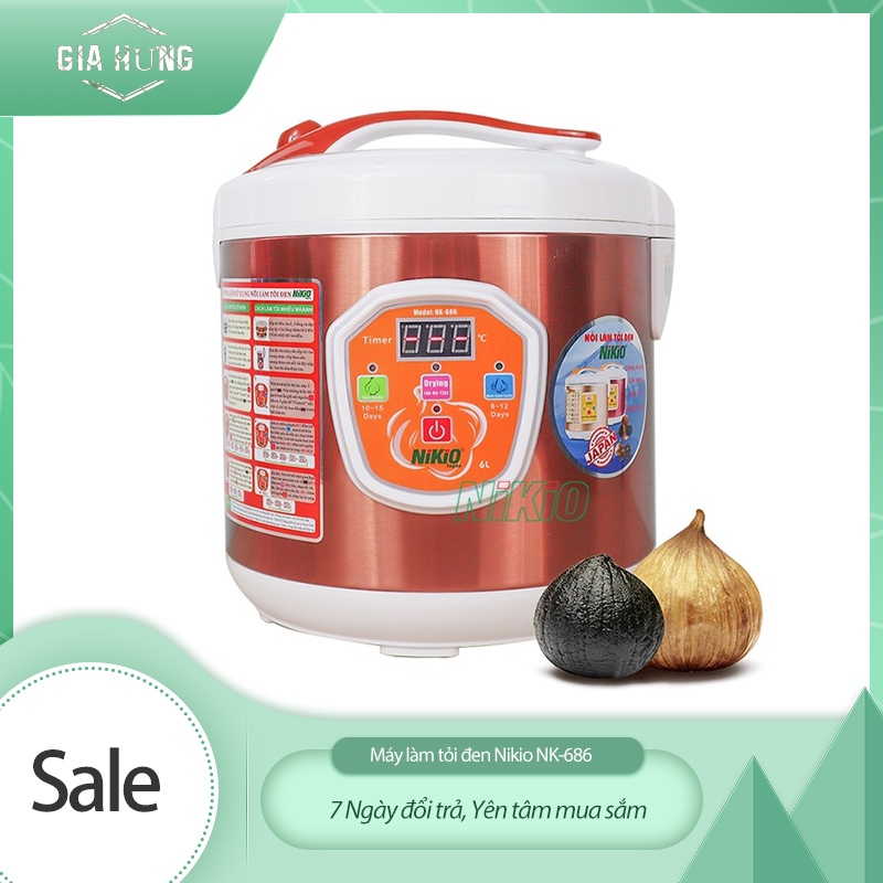 Máy làm tỏi đen Nikio NK-686 Công nghệ nhật bản