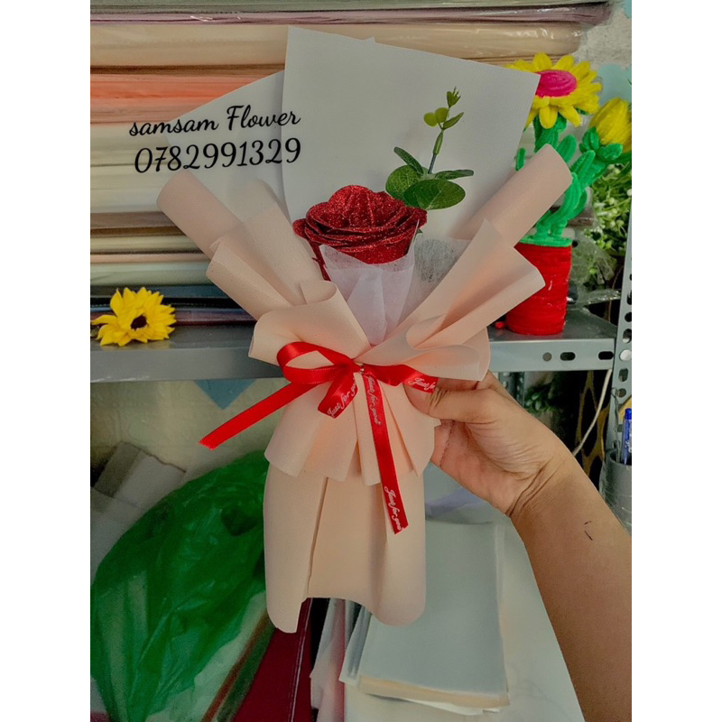 HOA BÓ 1 BÔNG XINH XẮN TẶNG SINH NHẬT,8/3,20/10,20/11