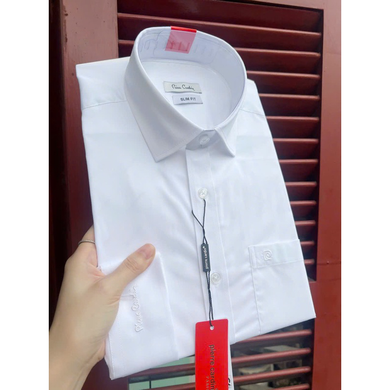 Sơ mi trắng dài tay nam Pier.re Car.din. dáng slimfit chính hãng
