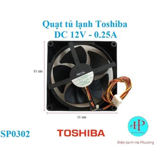 Quạt tủ lạnh Toshiba - Quạt tản nhiệt tủ lạnh Toshiba 11x11cm- Mới hãng - F245