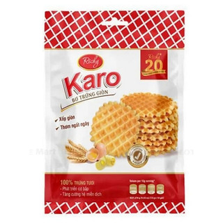 Bánh Bơ Trứng Richy Túi 270G (18 Gói)