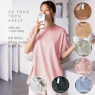 TONE HỒNG áo thun trơn AGE2X siêu dễ thương