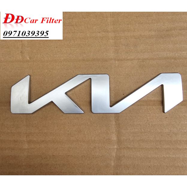 Logo trước và sau Kia mới (2021-2023) dùng cho Carnival, Sorento, Seltos, K3, Cerato...Kích thước: 17 x 3.8cm