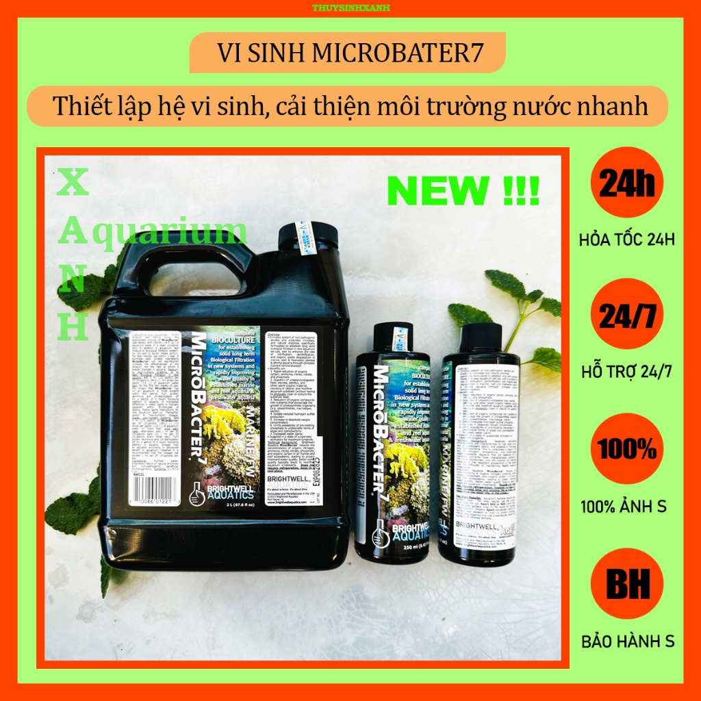 Vi sinh cao cấp bể mặn & ngọt MicroBacter7