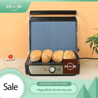Máy kẹp bánh mỳ tiross ts9654 công suất 2000w