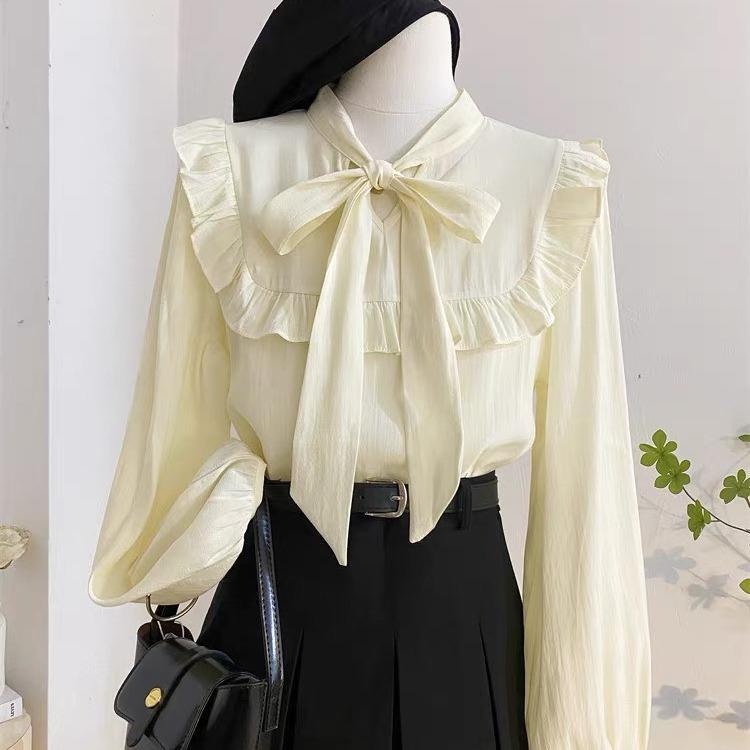 Áo Kiểu nữ hàn quốc vải đũi hàn mềm mịn màu thu xinh xắn LAMO-B1188