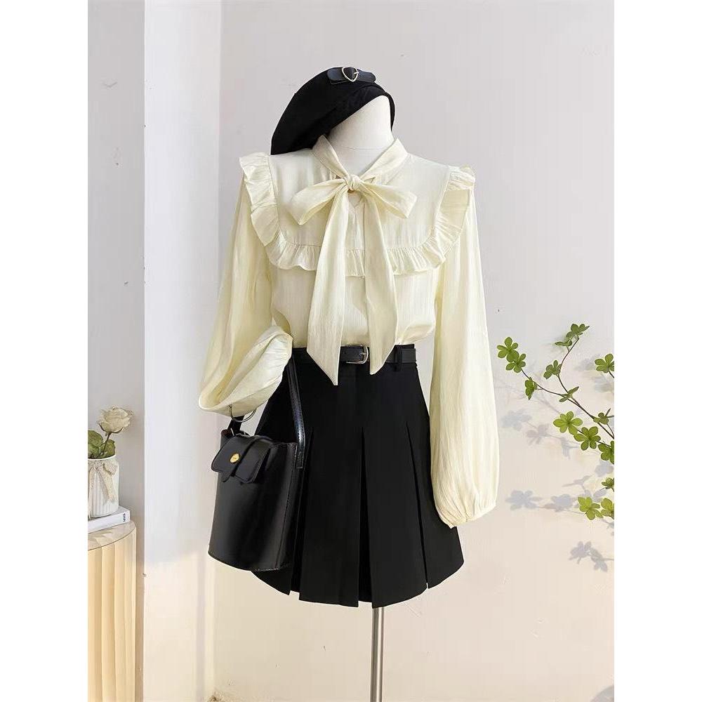 Áo Kiểu nữ hàn quốc vải đũi hàn mềm mịn màu thu xinh xắn LAMO-B1188