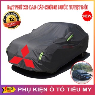 (MITSUBISHI) Bạt Phủ Xe Ô Tô 3 Lớp Chất Liệu Polyester Cao Cấp Cho Xe MITSUBISHI Xpander, Attrage, Trition... BH 1 Năm