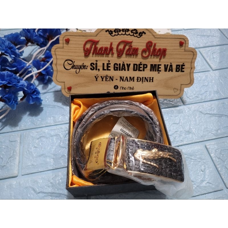 Dây lưng da cá sấu