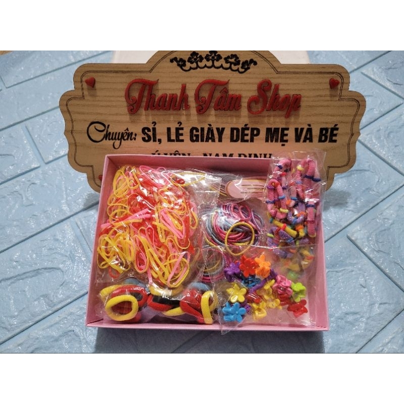 Hộp dây buộc tóc cho bé