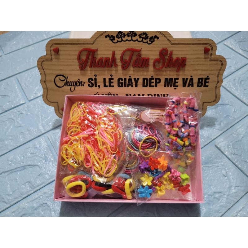 Hộp dây buộc tóc cho bé