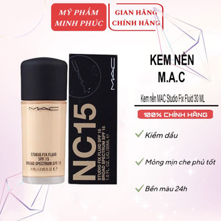 Kem nền MAC Studio Fix Fluid Foundation SPF 15 Chính Hãng