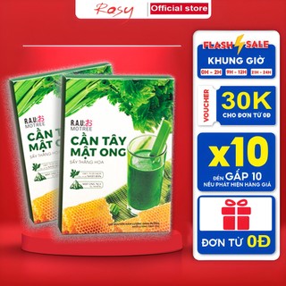 Bột cần tây mật ong Motree nguyên chất sấy lạnh hữu cơ ăn kiêng giảm cân đẹp da giữ dáng 14 gói