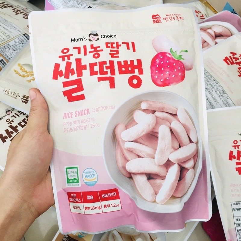 Bánh gạo hữu cơ Mom’s Choice Hàn Quốc cho bé từ 6m+