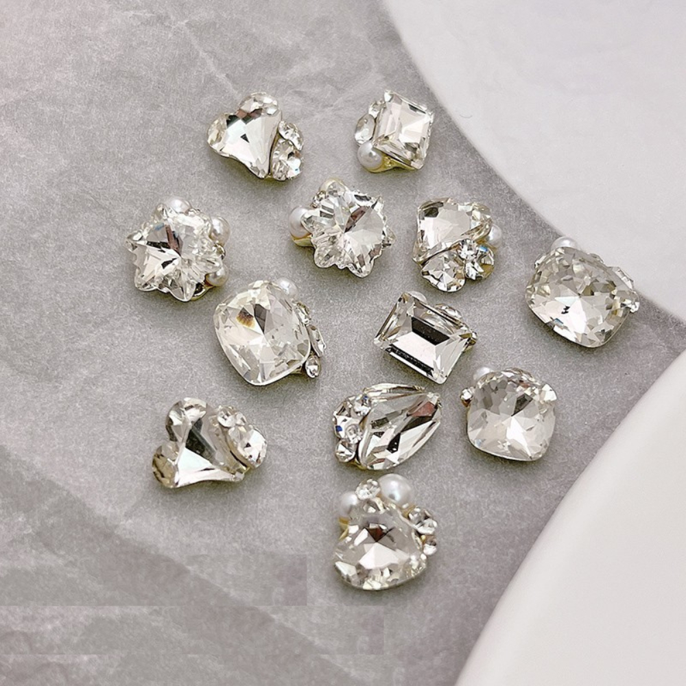 Đá khối mix sẵn trang trí nail hottrend lẻ 1 viên