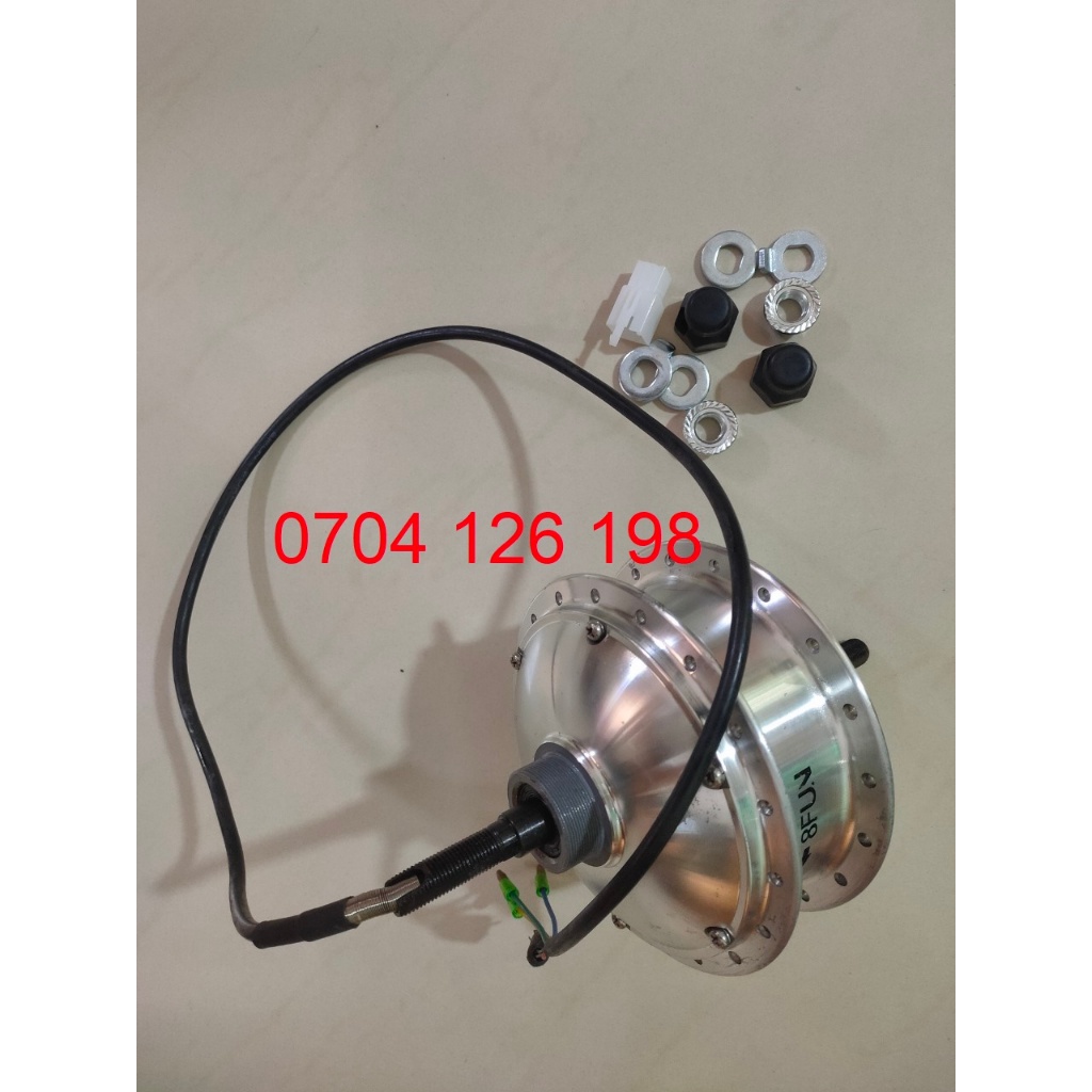 Chính hãng 8fun Bafang , Động cơ chế xe đạp thành xe điện, động cơ bánh sau, chạy được 36-48v