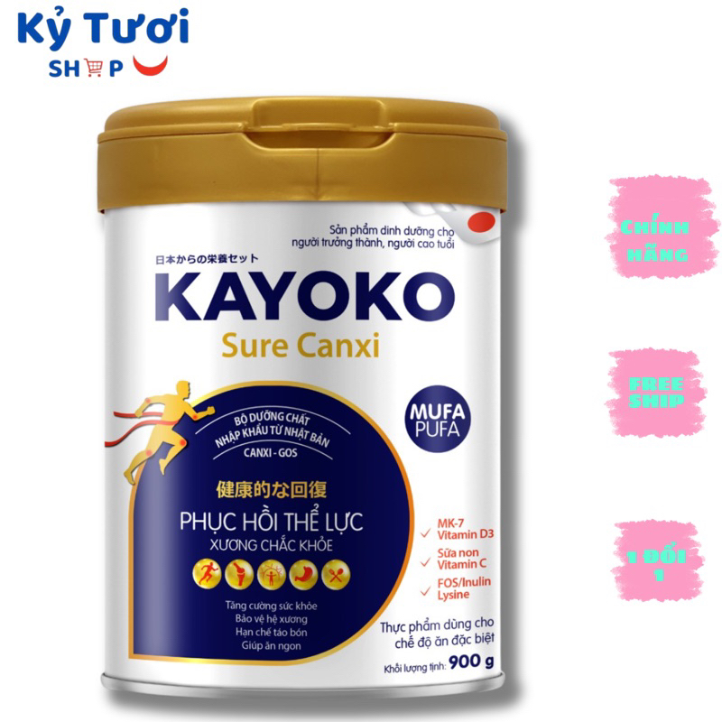 Sữa Kayoko Sure canxi 900g