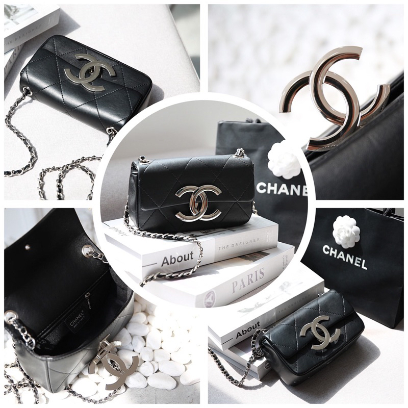 Túi Da Bò Mềm Chữ X Flapbag LOGo