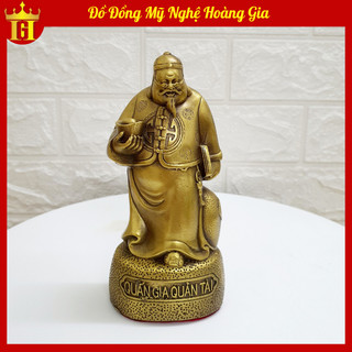 Tượng quản gia quản tài bằng đồng đúc nguyên khối