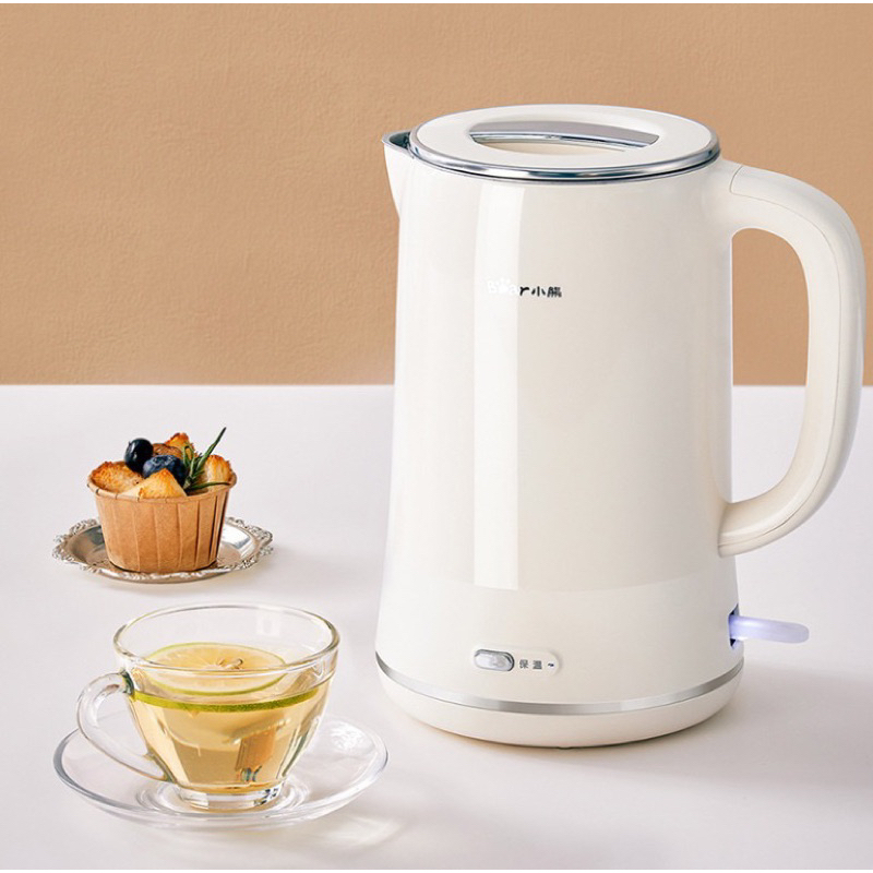 Ấm siêu tốc BEAR ZDH-Q15U8 / ZDH-D17H1  dung tích 1.5L màu trắng chống nóng , tiết kiệm điện , nhanh sôi