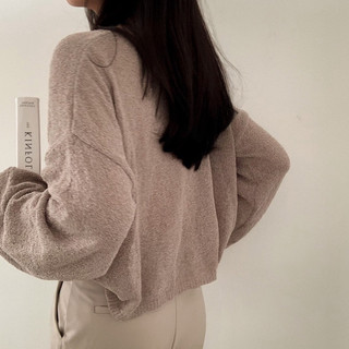 [Sẵn + Hoả tốc] 𝐍𝐚𝐢𝐢.𝐨𝐫𝐝𝐞𝐫 | Áo len basic mỏng dáng lửng cổ tim, cổ V N03