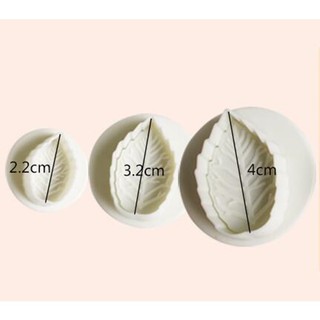 Bộ khuôn nhấn hình lá cho đất sét