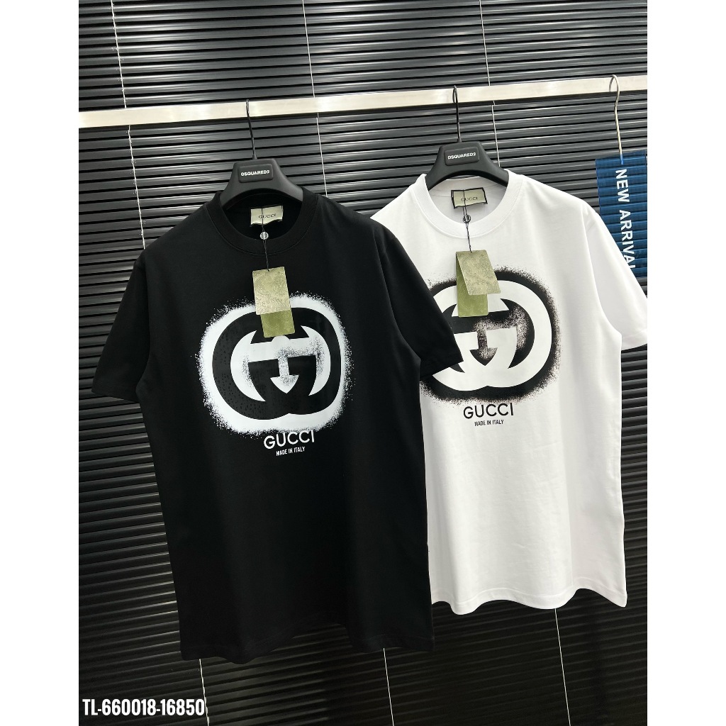 🔥Hot🔥Áo thun Gucci in logo thiết kế hot trend Nam nữ New 2024