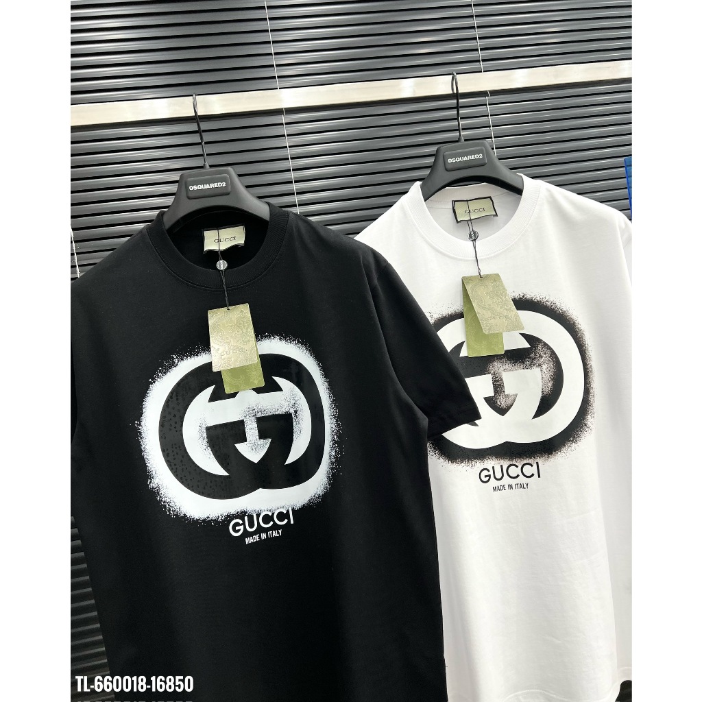 🔥Hot🔥Áo thun Gucci in logo thiết kế hot trend Nam nữ New 2024