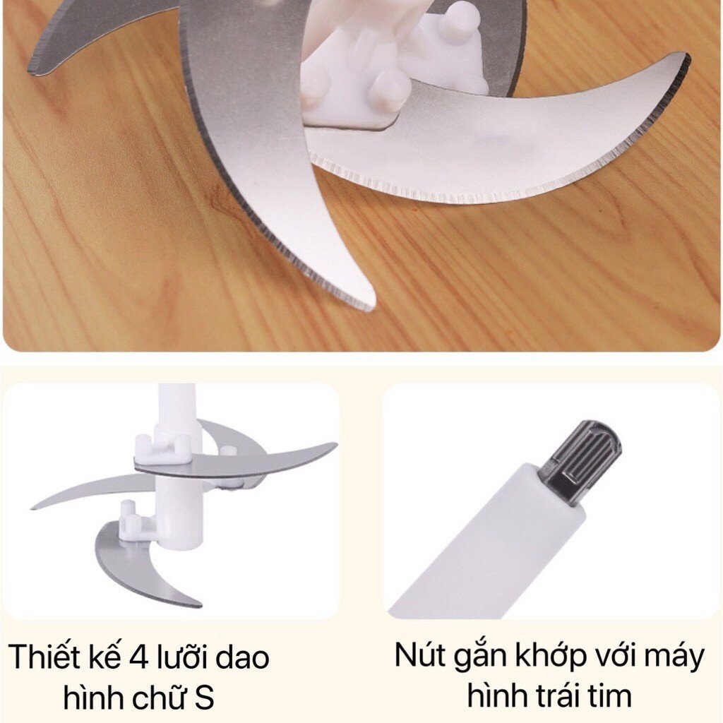 🔥FREESHIP🔥Lưỡi dao dành cho máy xay thịt inox dung tích 2 lít, Phụ kiện máy xay thịt