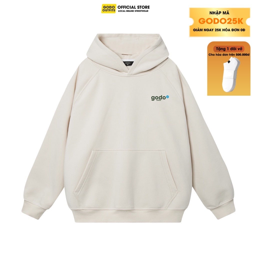 Áo Hoodie,Áo Nỉ GODO Form Unisex Nam Nữ Mẫu Mới Nhất 2023
