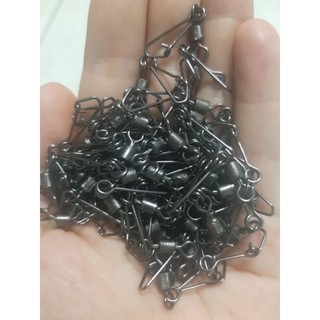  Bịch 100 chiếc Khóa Link  Câu Cá Chống Xoắn 2 vòng,Khóa Nhật Chịu Tải tốt siêu bền 